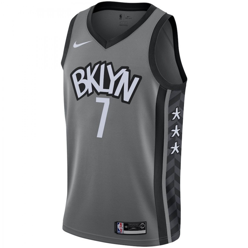 Men's Brooklyn Nets Kevin Durant #7 Gray 2020/21 Swingman Jersey - Statement Edition-Pro Kit Vault | Brand New 26/27 Sports Jerseys